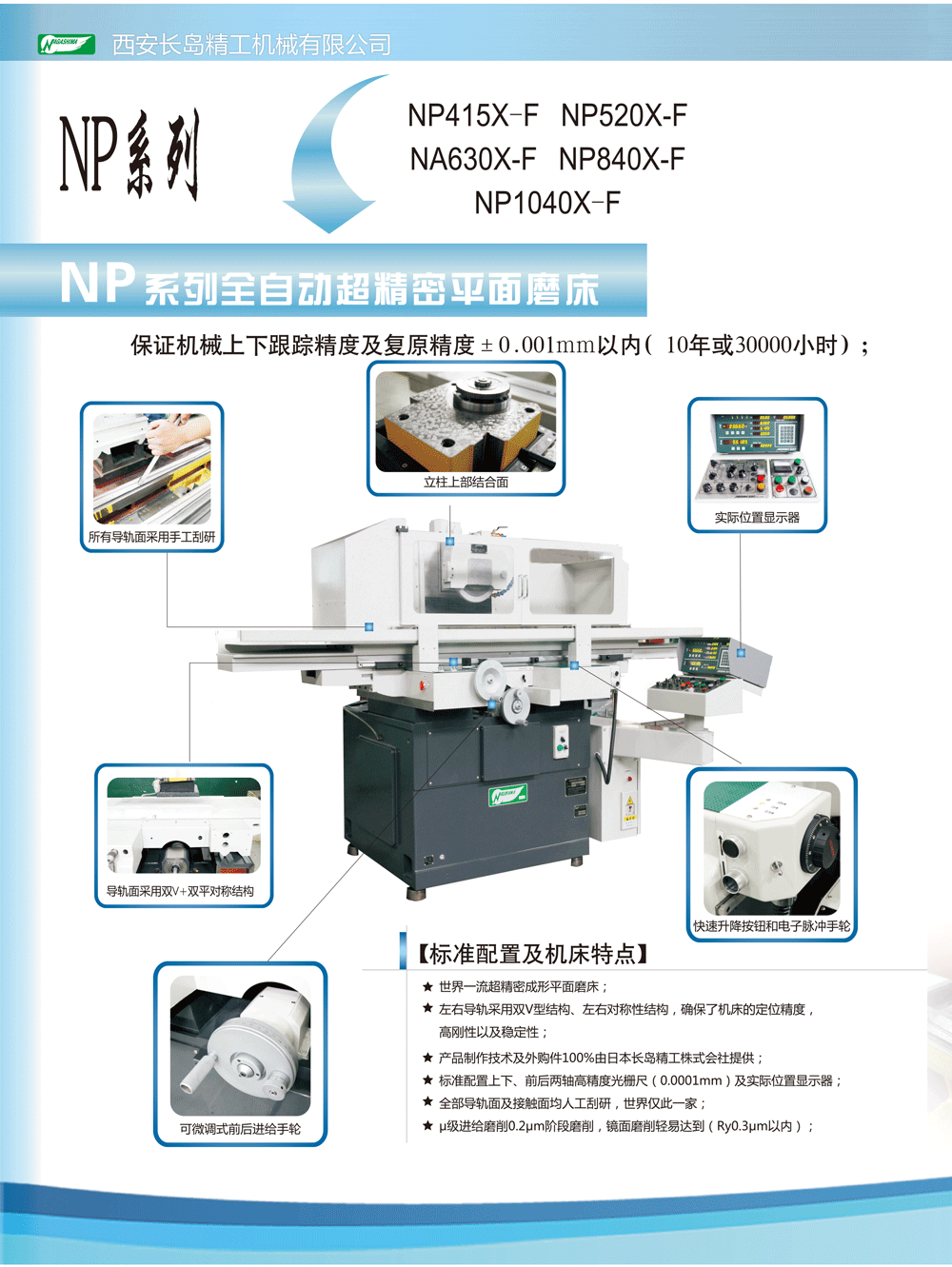 NP系列全自動(dòng)超精密平面磨床